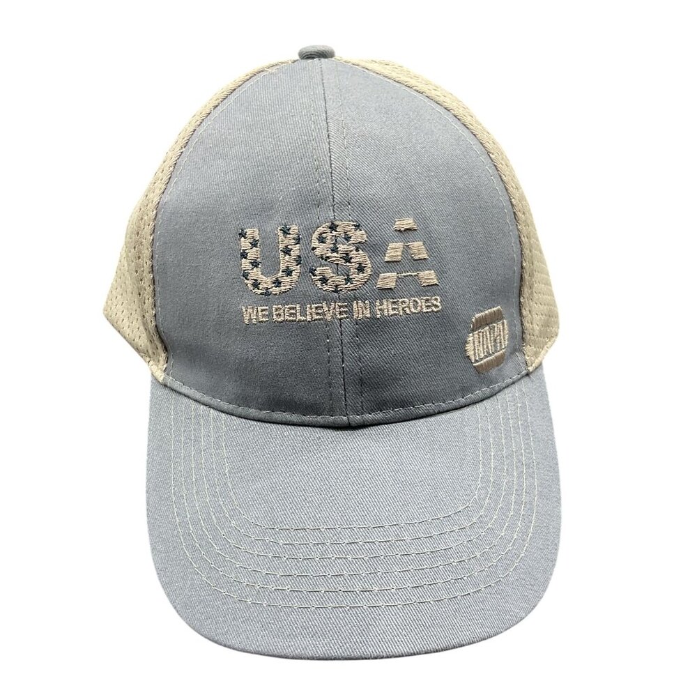 NWOT USA Intrepid Fallen Heroes Fund Baseball Cap Adjustable Unisex Blue Grey